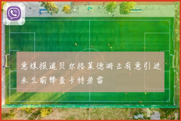 意媒报道贝尔格莱德游击有意引进米兰前锋查卡特劳雷